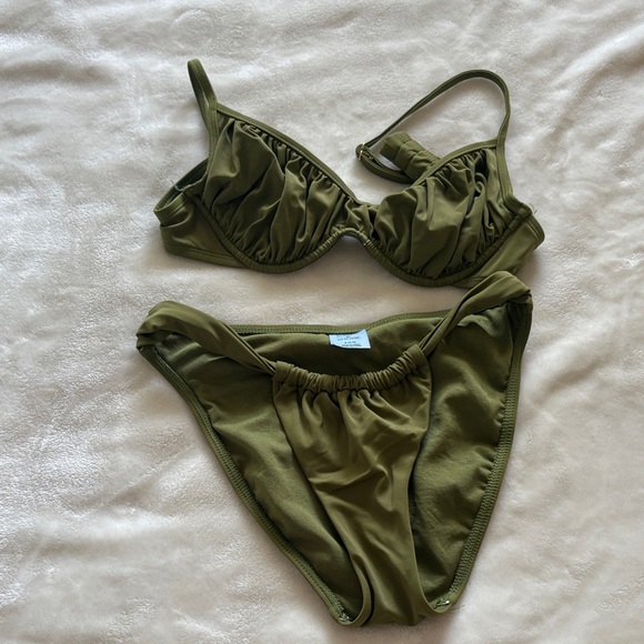 Shade & Shore Other - Shade & Shore Khaki Bikini Set